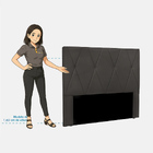 Cabeceira Cama Box Casal Queen 160cm Elisa Suede - Loja Sheep