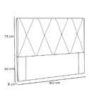 Cabeceira Cama Box Casal Queen 160cm Elisa Suede - Loja Sheep