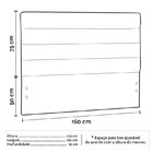 Cabeceira Cama Box Casal Queen 160cm Greta Corano Amarelo E 2