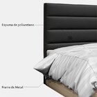 Cabeceira Cama Box Casal Queen 160cm Greta Corano Preto E 2 C
