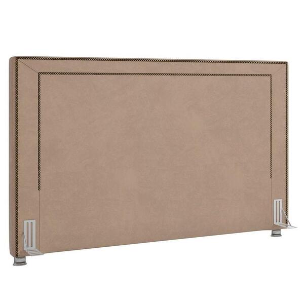 Cabeceira Cama Box Casal Queen 160cm Mali P02 Veludo Bege