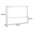 Cabeceira Cama Box Casal Queen 160cm Mali P02 Veludo Marrom