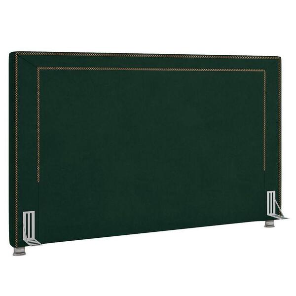 Cabeceira Cama Box Casal Queen 160cm Mali P02 Veludo Verde Mu