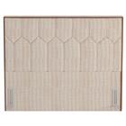 Cabeceira Cama Box Casal Queen 160cm Órion Z37 Linho Bege Cru