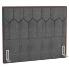 Cabeceira Cama Box Casal Queen 160cm Órion Z37 Linho Cinza -