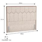 Cabeceira Cama Box Casal Queen 160cm Órion Z37 Linho Cru - Mp