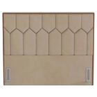 Cabeceira Cama Box Casal Queen 160cm Órion Z37 Veludo Bege -