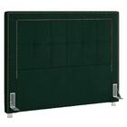 Cabeceira Cama Box Casal Queen 160cm Paolla P02 Veludo Verde