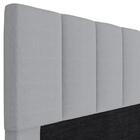 Cabeceira Cama Box Casal Queen 160cm Pérola W01 Linho Cinza -