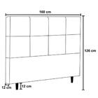 Cabeceira Cama Box Casal Queen 160cm Roma Corano Bege
