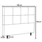 Cabeceira Cama Box Casal Queen 160cm Roma Corano Preto