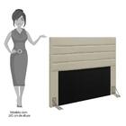 Cabeceira Cama Box Casal Queen 160cm Rubi D10 Corano Bege