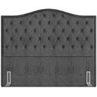 Cabeceira Cama Box Casal Queen 160cm Siena Z37 Linho Cinza -