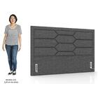 Cabeceira Cama Box Casal Queen 160cm Texas Z37 Linho Cinza Es