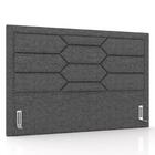 Cabeceira Cama Box Casal Queen 160cm Texas Z37 Linho Cinza Es