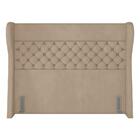 Cabeceira Cama Box Casal Queen 160cm Trinidad Z37 Veludo Bege