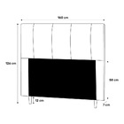 Cabeceira Cama Box Casal Queen Donna 160cm Corano Preto - Des