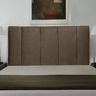 Cabeceira Cama Box Casal Queen Donna 160cm Suede Marrom - Des