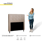Cabeceira Cama Box Casal Queen Luna 160cm Corano Bege - Desk