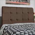 Cabeceira Cama Box Casal Queen Luna 160cm Suede Marrom - Desk