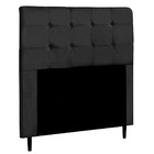 Cabeceira Cama Box Casal Queen Luna 160cm Suede Preto - Desk