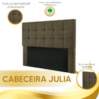 Cabeceira Cama Box Casal Queen Size 160 Cm Estofada Suede Mar
