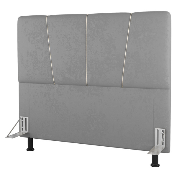 Cabeceira Cama Box Casal Queen Size Amber 160cm Estofada Velu