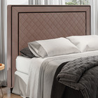 Cabeceira Cama Box Casal Queen Size Arez 160cm Veludo Rosé -