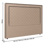 Cabeceira Cama Box Casal Queen Size Ariza 160cm Linho Bege -