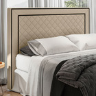 Cabeceira Cama Box Casal Queen Size Ariza 160cm Sintético Beg