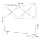 Cabeceira Cama Box Casal Queen Size Cairo 160cm Suede Bege -