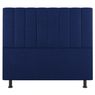Cabeceira Cama Box Casal Queen Size Cora 160cm Suede Azul - D