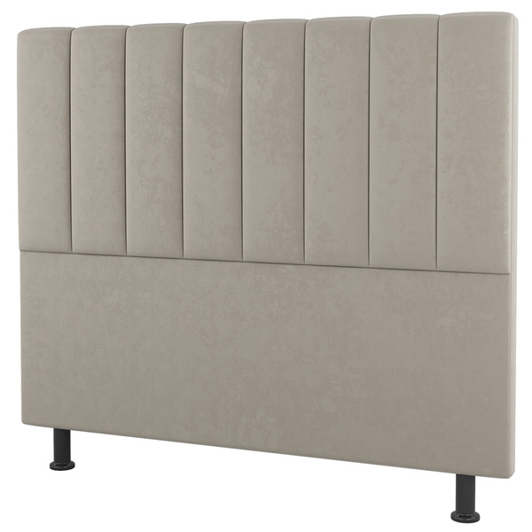 Cabeceira Cama Box Casal Queen Size Cora 160cm Suede Bege - D