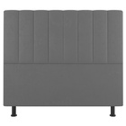 Cabeceira Cama Box Casal Queen Size Cora 160cm Suede Cinza Cl