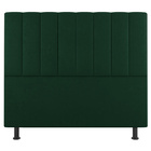 Cabeceira Cama Box Casal Queen Size Cora 160cm Suede Verde -
