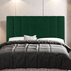 Cabeceira Cama Box Casal Queen Size Cora 160cm Suede Verde -