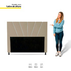 Cabeceira Cama Box Casal Queen Size Dallas 160cm Corano Bege