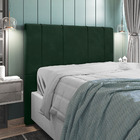 Cabeceira Cama Box Casal Queen Size Doha 160cm Veludo Verde -