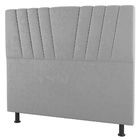 Cabeceira Cama Box Casal Queen Size Dublin 160cm Suede Cinza