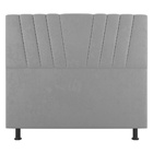 Cabeceira Cama Box Casal Queen Size Dublin 160cm Suede Cinza