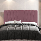 Cabeceira Cama Box Casal Queen Size Dublin 160cm Suede Rosê -