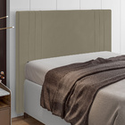 Cabeceira Cama Box Casal Queen Size Ferrara 160cm Suede Bege