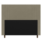 Cabeceira Cama Box Casal Queen Size Ferrara 160cm Suede Bege