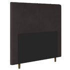 Cabeceira Cama Box Casal Queen Size Gênova 160cm Suede Marrom