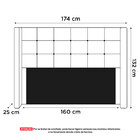 Cabeceira Cama Box Casal Queen Size Gioconda 160cm Com Frame
