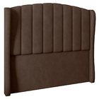 Cabeceira Cama Box Casal Queen Size Gracia 174cm Veludo Marro