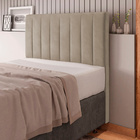 Cabeceira Cama Box Casal Queen Size Itália 160cm Suede Bege -