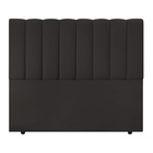 Cabeceira Cama Box Casal Queen Size Kharla 160cm Veludo Marro