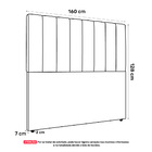 Cabeceira Cama Box Casal Queen Size Kharla 160cm Veludo Marro