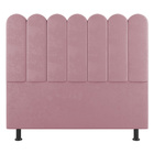 Cabeceira Cama Box Casal Queen Size Lana 160cm Suede Rosê - D